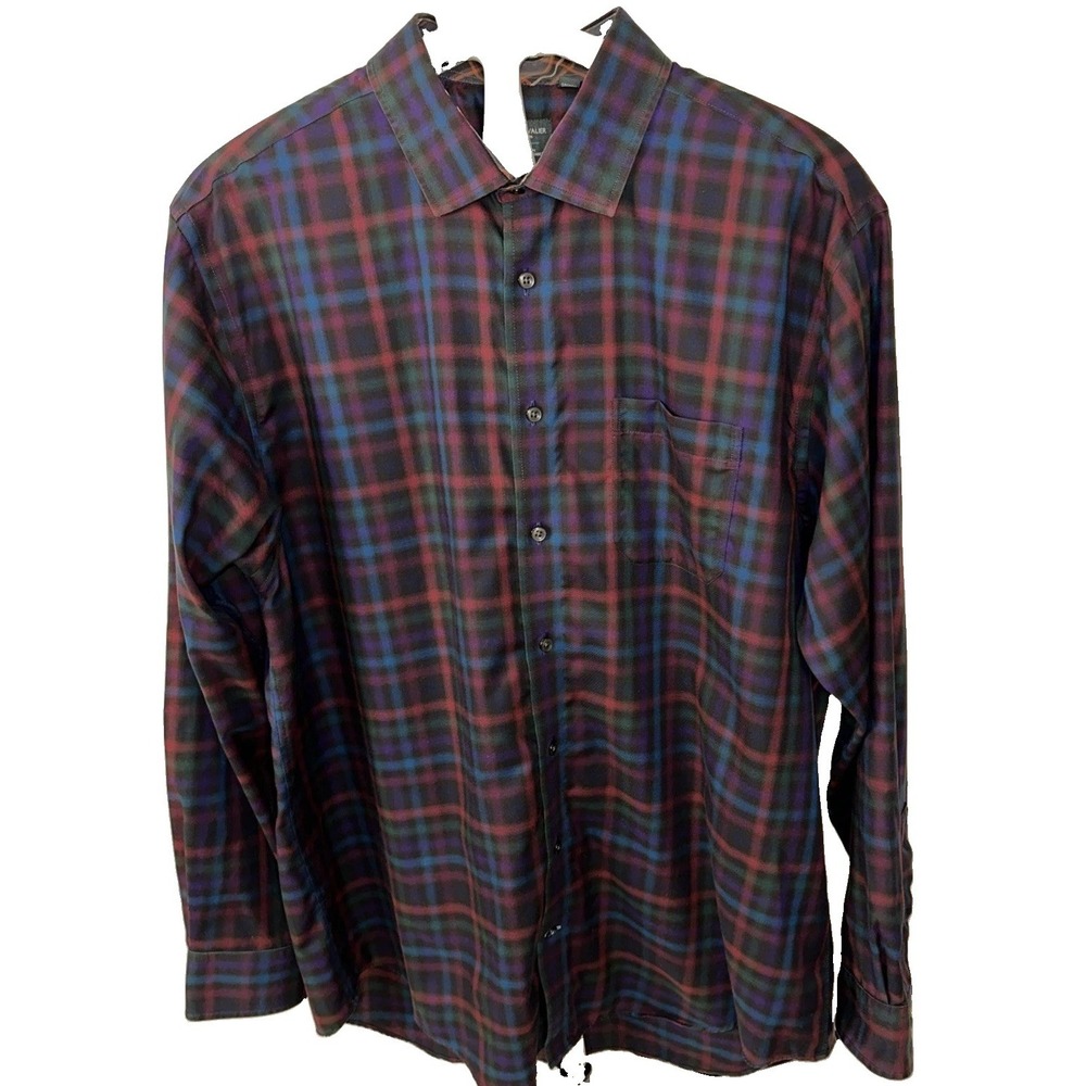Leo Chevalier Dress Shirt Men's Sz XL/TG Long Sleeves Button Up Multiple ColorPl